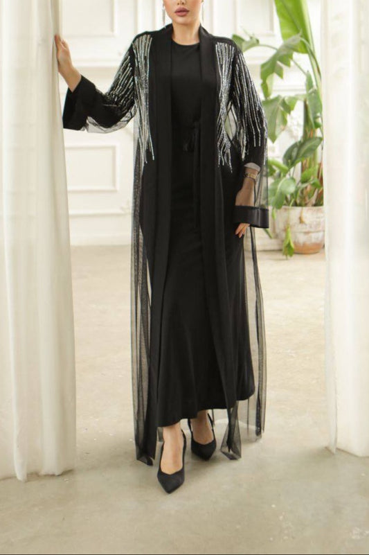 Abaya Kimono Con Piedras