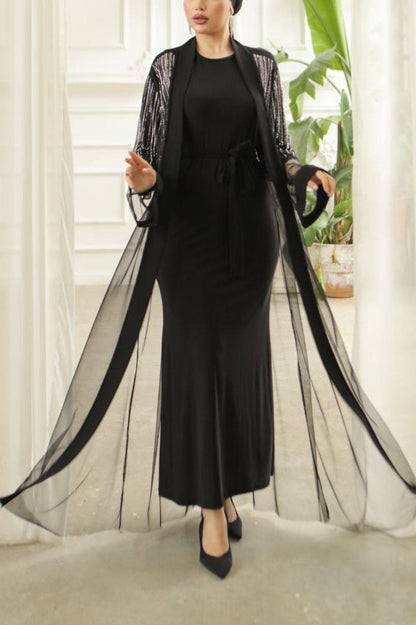 Abaya Kimono Con Piedras