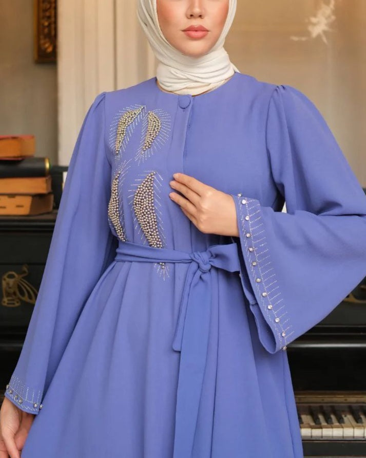 Abaya Détail Perle