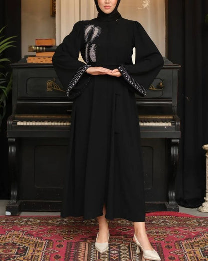 Abaya Détail Perle