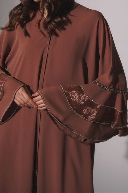 Abaya Mangas Estilo Flamenco