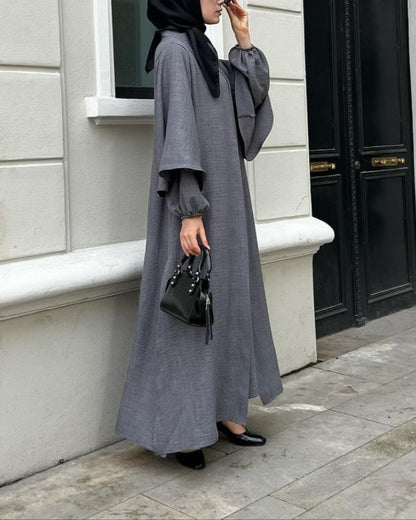 Abaya Kimono Dos Piezas Lino