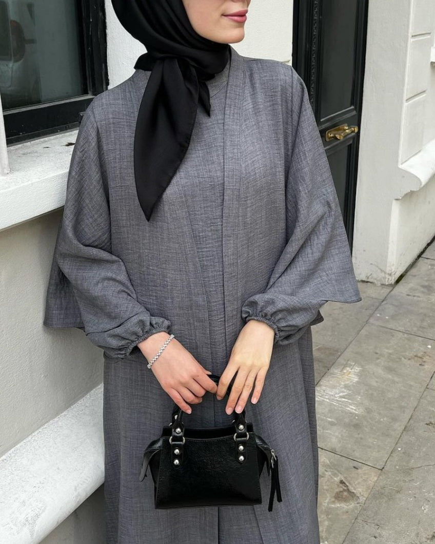 Abaya Kimono Dos Piezas Lino