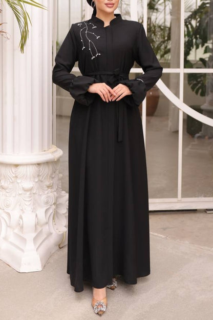 Abaya Clásica Mangas Ovaladas